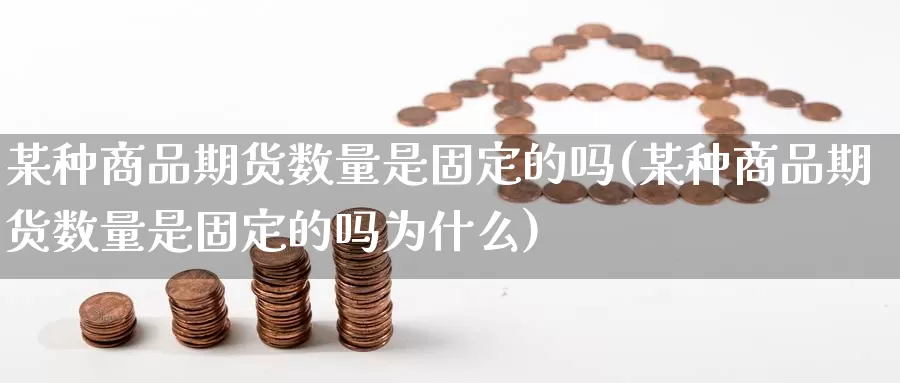 某种商品期货数量是固定的吗(某种商品期货数量是固定的吗为什么)_https://www.jhhongfan.com_原油期货_第1张