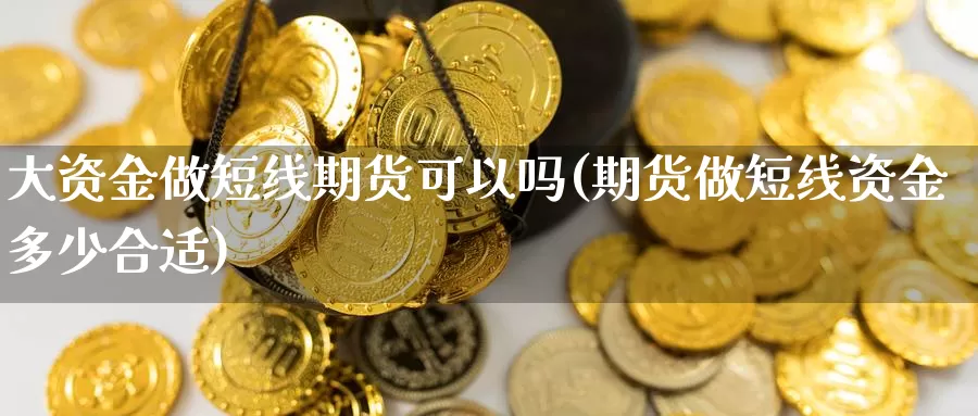 大资金做短线期货可以吗(期货做短线资金多少合适)_https://www.jhhongfan.com_黄金期货_第1张