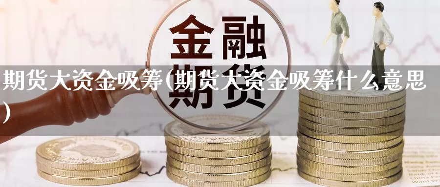 期货大资金吸筹(期货大资金吸筹什么意思)_https://www.jhhongfan.com_黄金期货_第1张