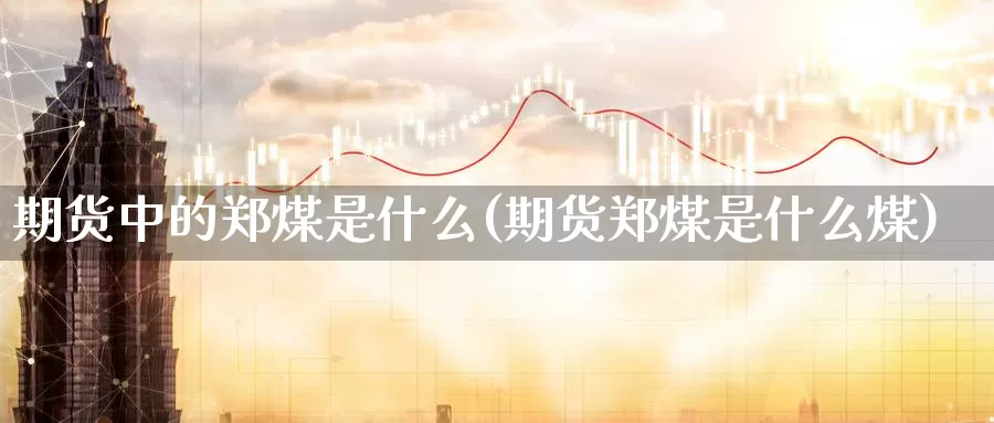 期货中的郑煤是什么(期货郑煤是什么煤)_https://www.jhhongfan.com_期货理财_第1张