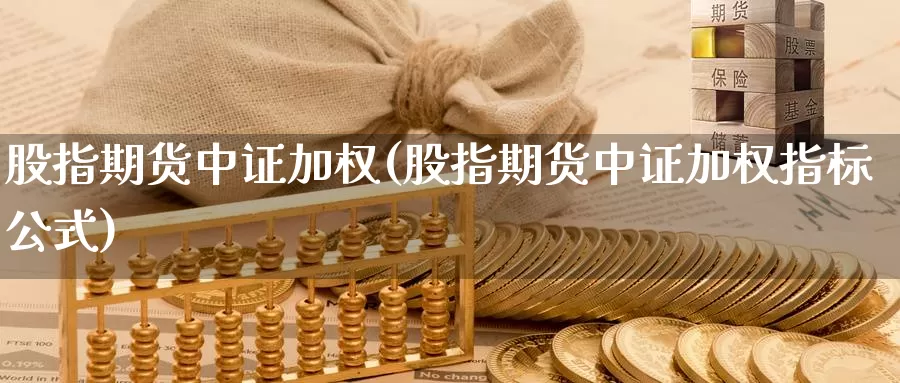 股指期货中证加权(股指期货中证加权指标公式)_https://www.jhhongfan.com_原油期货_第1张