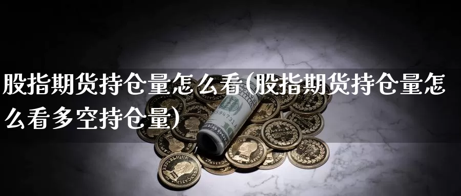 股指期货持仓量怎么看(股指期货持仓量怎么看多空持仓量)_https://www.jhhongfan.com_期货入门_第1张