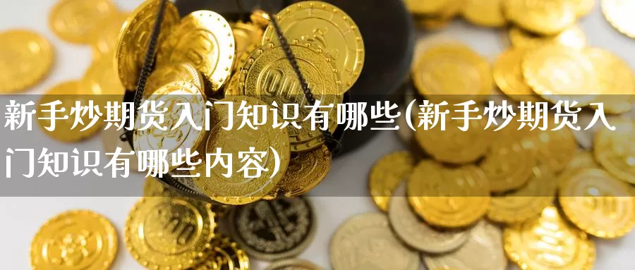 新手炒期货入门知识有哪些(新手炒期货入门知识有哪些内容)_https://www.jhhongfan.com_期货理财_第1张